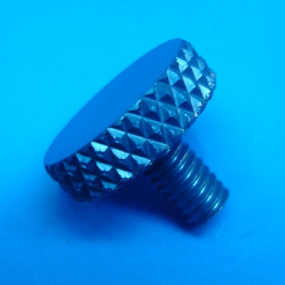 8-32 x .3" blue thumb screw
