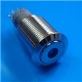 16mm Anti Vandal Latching Blue Dot Switch