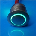 16mm Anti Vandal Latching Green Ring Switch