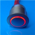16mm Anti Vandal Latching Red Ring Switch