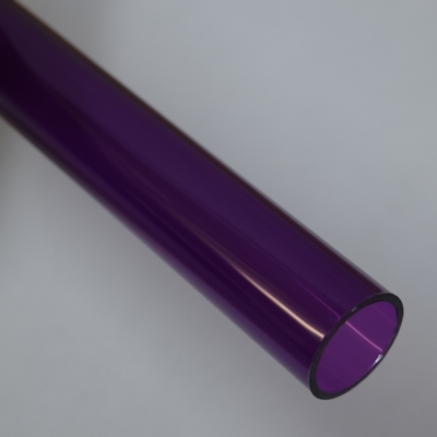 1" Thin walled Trans Purple PolyC 40" long
