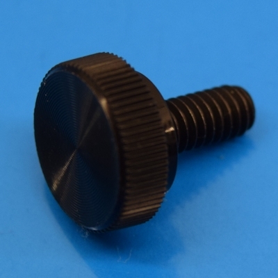 8-32 x 3/8" Black Acetal thumb screw