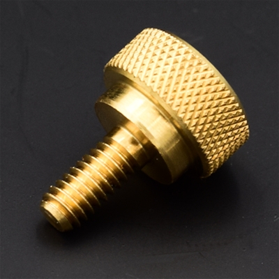 100 Pieces 8-32 x  3/8" Knurled Thumb Screw Aluminum Black Anodized Finish 