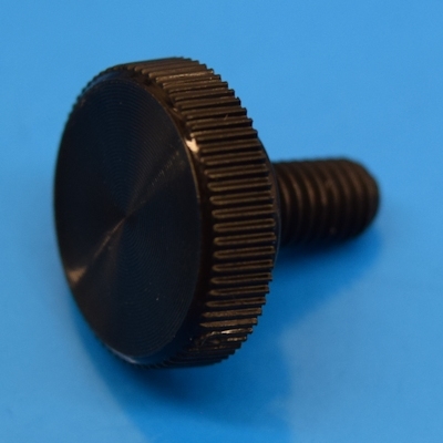 10-32 x 3/8" Black Acetal thumb screw