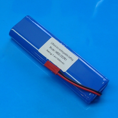 7.4v Li-ion 1600mAh 14500 Battery Pack