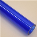 1" Thick walled Trans Blue PolyC 40" long