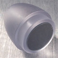 Clear Parabolic 7/8" thin walled blade tip with reflective disc