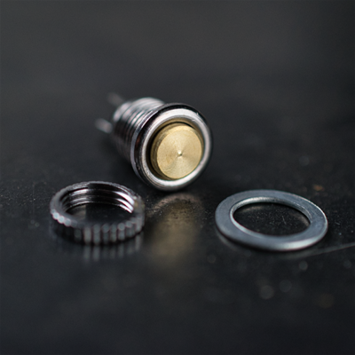 8mm Aluminum/Brass Momentary Switch