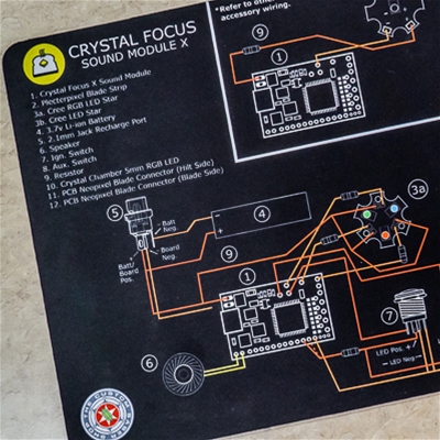 Crystal Focus X Schematic Mat