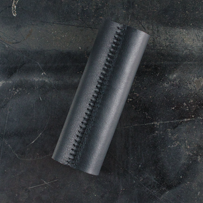 5" MHSv1 Gaucho Black Leather Slip-on Wrap