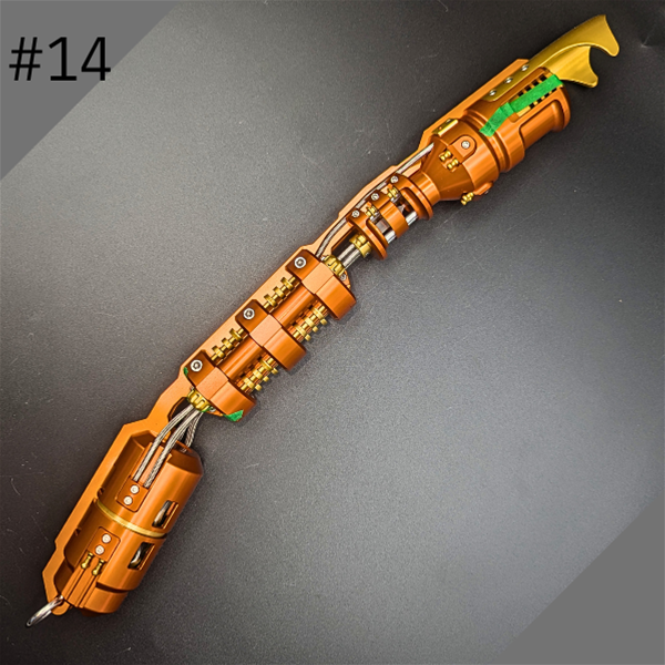 Green Mamba #14 - Orange Copper and Gold