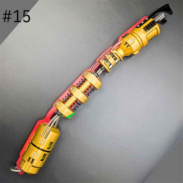 Green Mamba #15 - Gold, Red, and Black