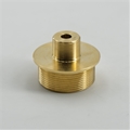 Brass MTN Ribbed Doublemale Thread Adapter