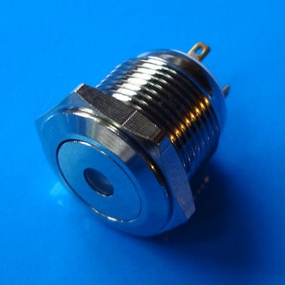 16mm Anti Vandal Momentary Blue Dot Switch