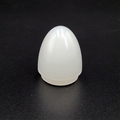Parabolic Shaped White shouldered 7/8" thin walled blade tip with reflective disc