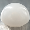 Trans White shouldered 1" thick walled blade tip with reflective disc