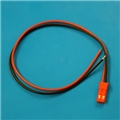 JST Male connector 24AWG Red/Black