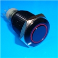 16mm Anti Vandal Latching Red Ring Switch
