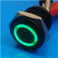 16mm Anti Vandal Momentary Green Ring Switch