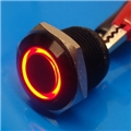 16mm Anti Vandal Momentary Red Ring Switch