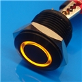 16mm Anti Vandal Momentary Yellow Ring Switch