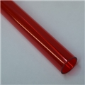 1" Thin walled Trans Red PolyC 40" long