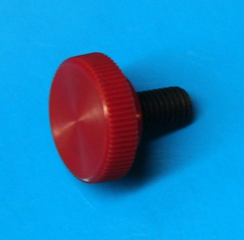 10-32 x 3/8&quot; Red Acetal thumb screw