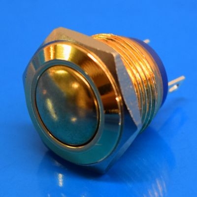 16mm Anti Vandal Momentary Gold Plated Switch