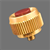 Brass Graflex Red Button Replica Thumbscrew
