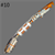 Green Mamba #10 - Silver, Orange Copper, and Black