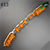 Green Mamba #13 - Orange Copper, Green, and Silver