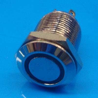 12mm Anti Vandal Momentary White Ring Switch 12mm Anti Vandal Momentary White Ring Switch