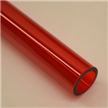 1" Thick walled Trans Red PolyC 40" long