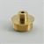 Brass MTN Ribbed Doublemale Thread Adapter